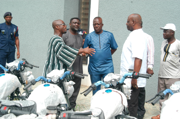 Dr Agyemang-Mensah donates 20 motorbikes to Ashanti NDC